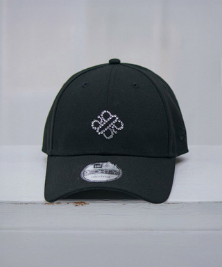 【NEWERA】9FORTYラインストーンフロントロゴキャップ