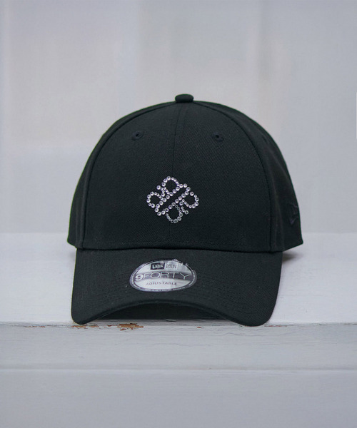 【NEWERA】9FORTYラインストーンフロントロゴキャップ