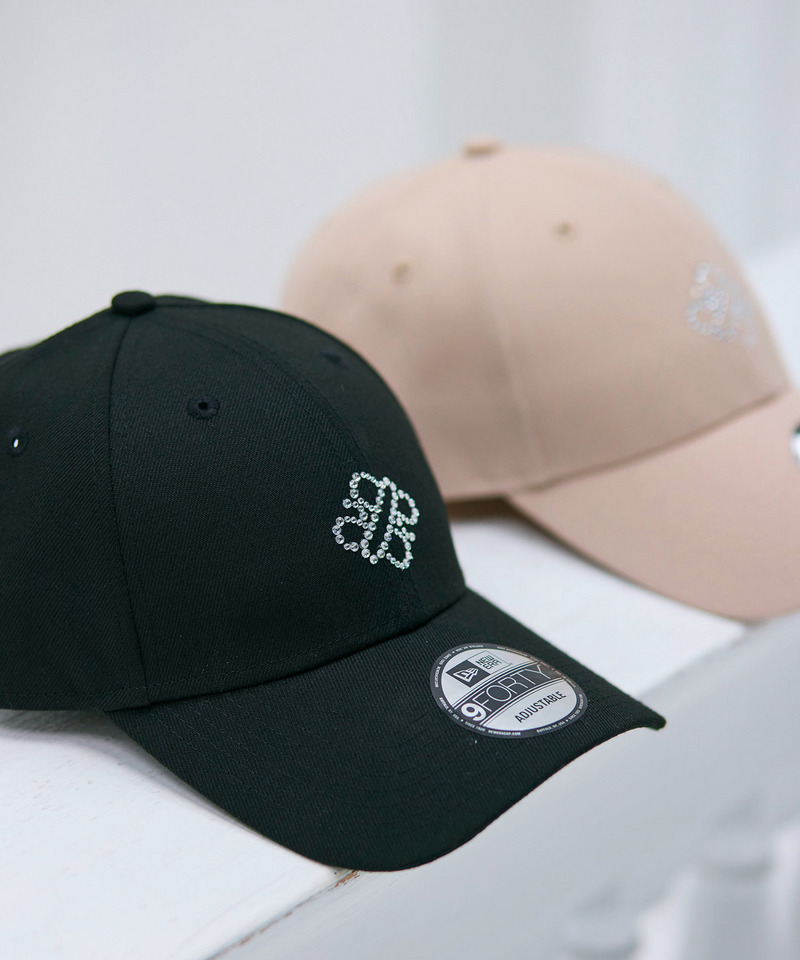 【NEW ERA】9FORTYラインストーンフロントロゴキャップ 詳細画像 ブラック 7
