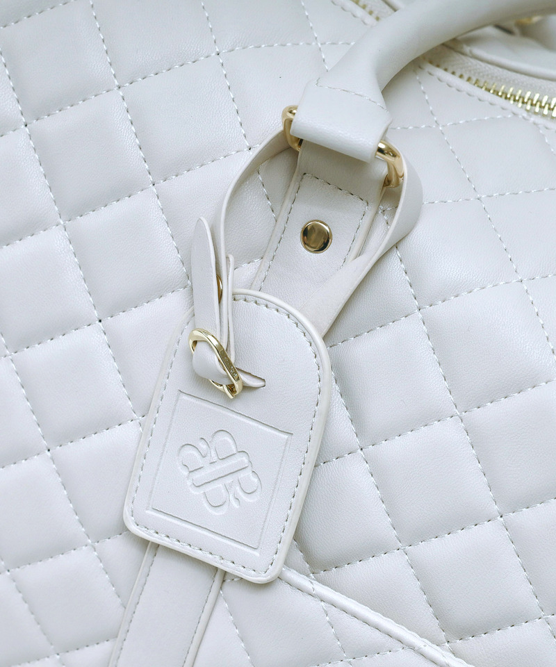 公式通販限定カラーあり【Mサイズ】キルティングボストンBAG 詳細画像 オフホワイト 10