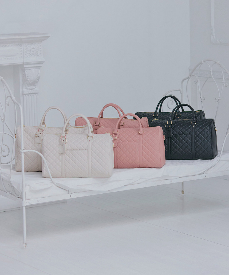 公式通販限定カラーあり【Mサイズ】キルティングボストンBAG 詳細画像 オフホワイト 12