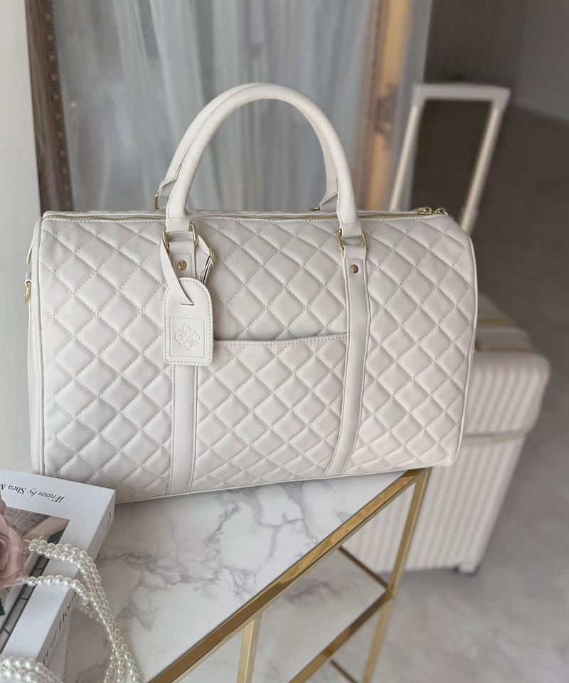 公式通販限定カラーあり【Mサイズ】キルティングボストンBAG 詳細画像 オフホワイト 24