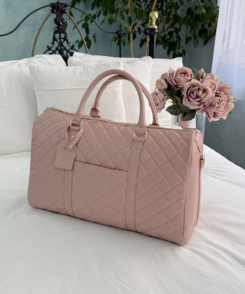 公式通販限定カラーあり【Mサイズ】キルティングボストンBAG 詳細画像 ピンク 3