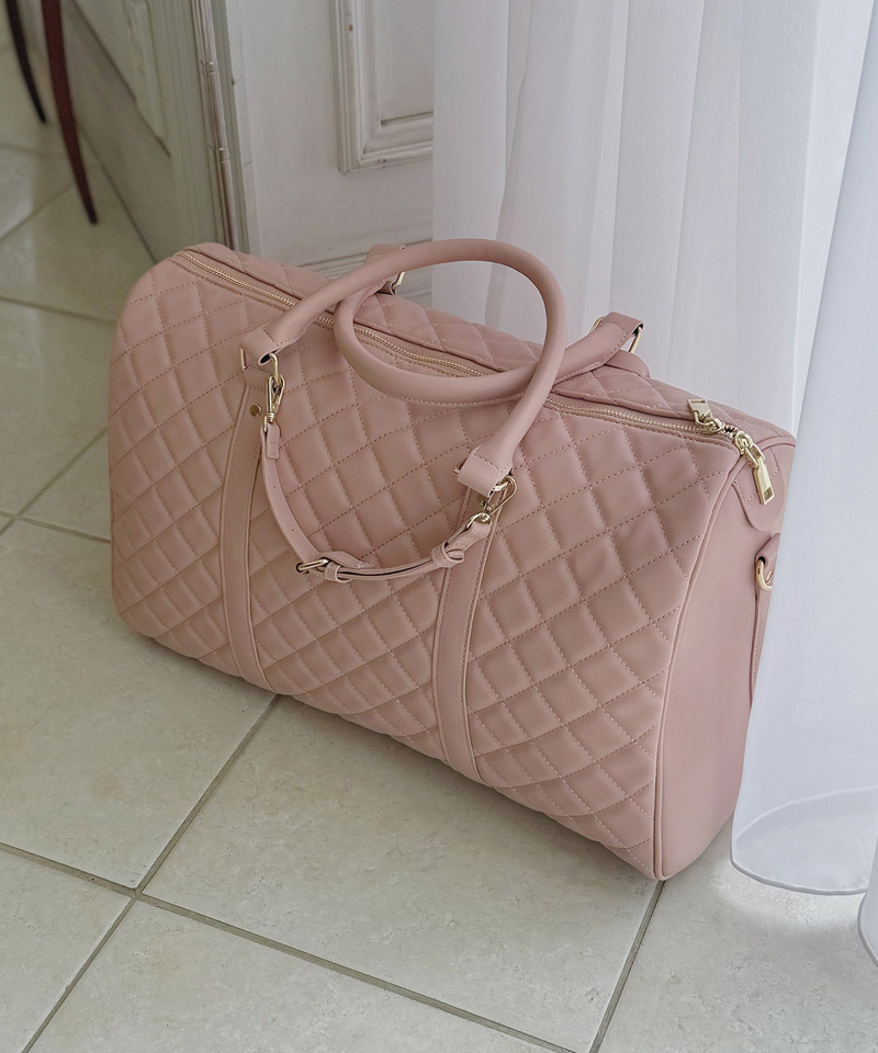 公式通販限定カラーあり【Mサイズ】キルティングボストンBAG 詳細画像 ピンク 4