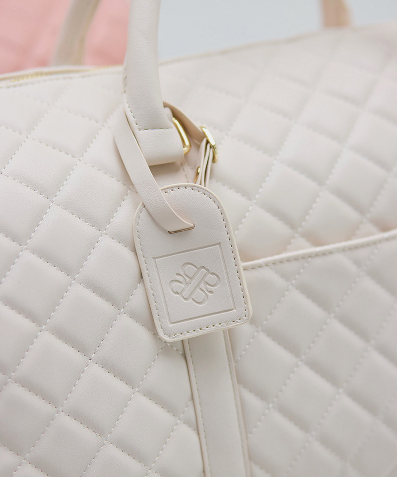 公式通販限定カラーあり【Lサイズ】キルティングボストンBAG 詳細画像 オフホワイト 17