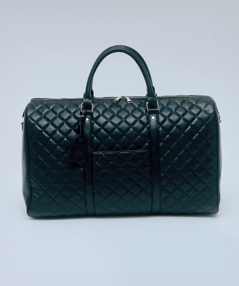 公式通販限定カラーあり【Lサイズ】キルティングボストンBAG 詳細画像 ブラック 1