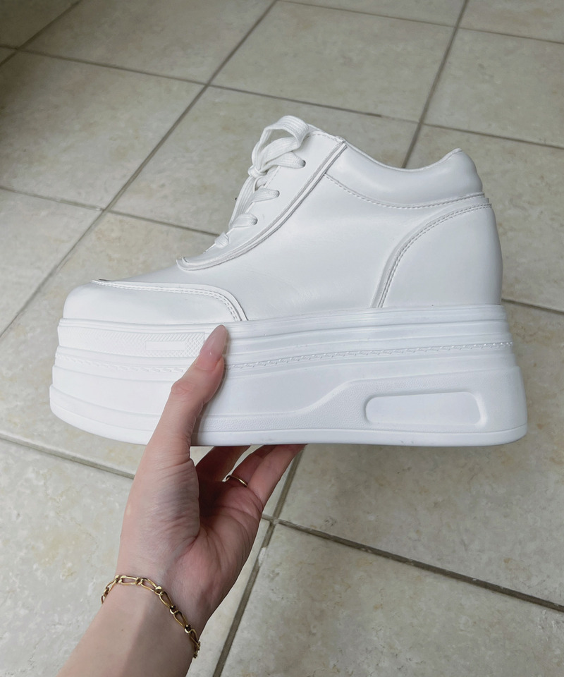 ボリュームソールインヒールスニーカー 詳細画像 オフホワイト 3