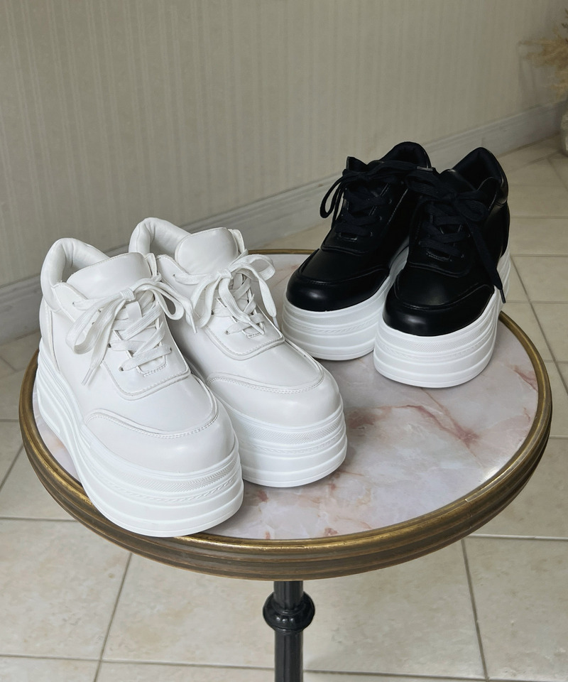 ボリュームソールインヒールスニーカー 詳細画像 オフホワイト 5