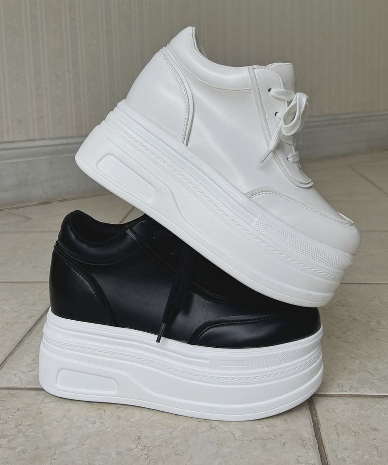 ボリュームソールインヒールスニーカー 詳細画像 オフホワイト 6