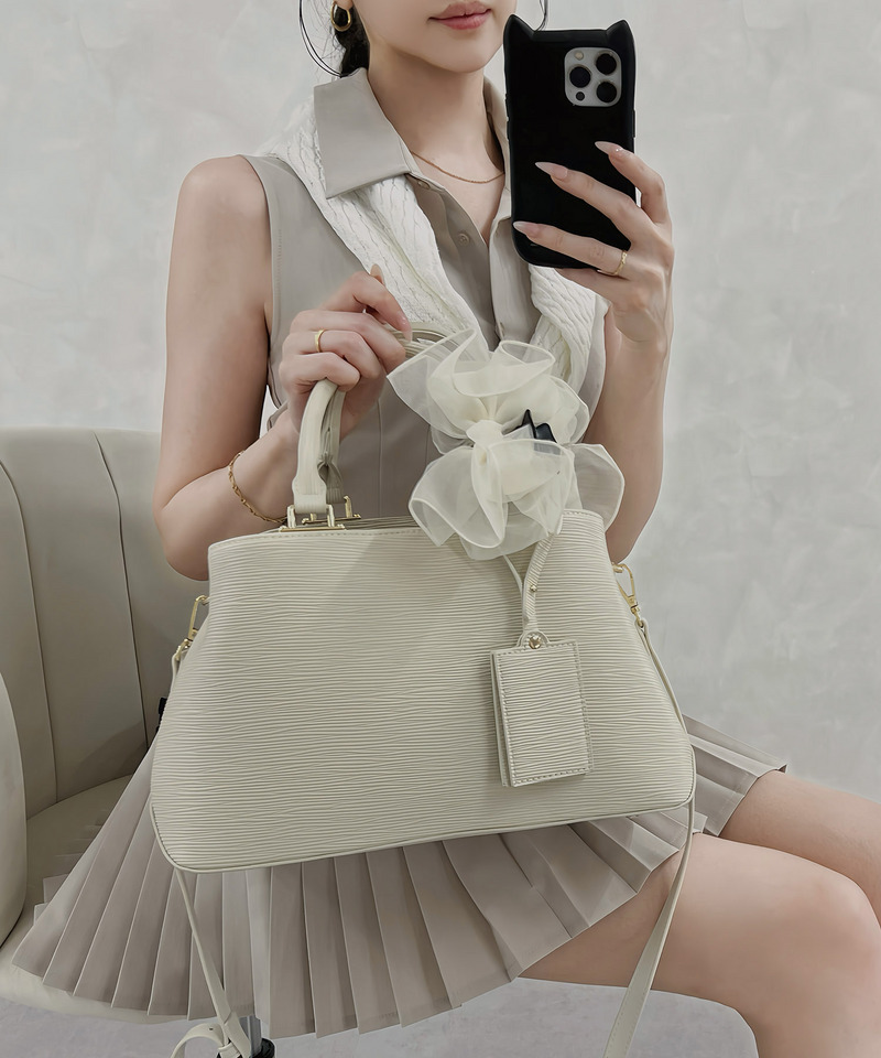 トップハンドルBAG 詳細画像 オフホワイト 4