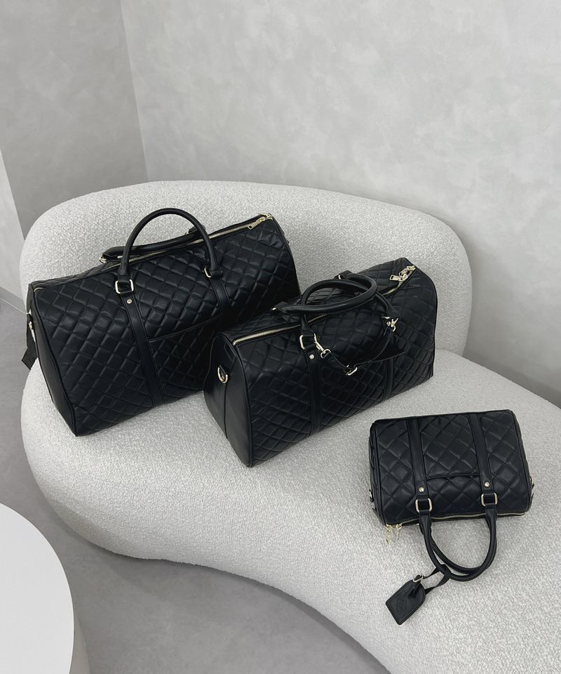 【公式通販限定カラーあり】キルティングボストンミニBAG 詳細画像 ブラック 6