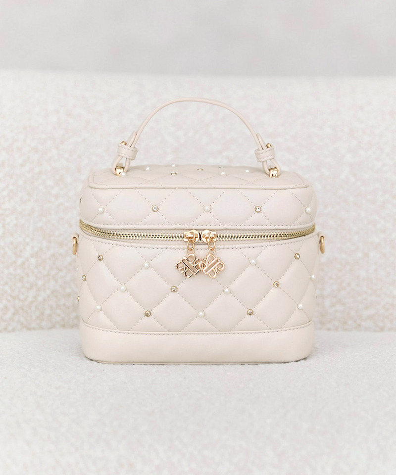 パールビジューヴァニティーBAG 詳細画像 オフホワイト 1