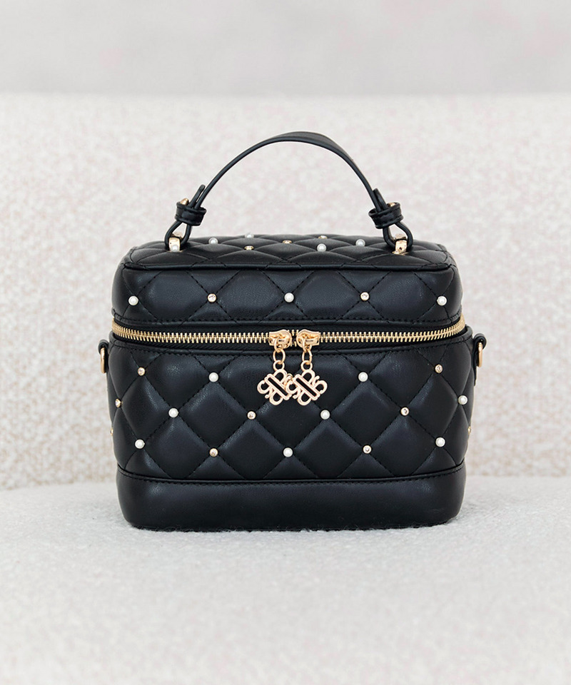 パールビジューヴァニティーBAG 詳細画像 ブラック 1