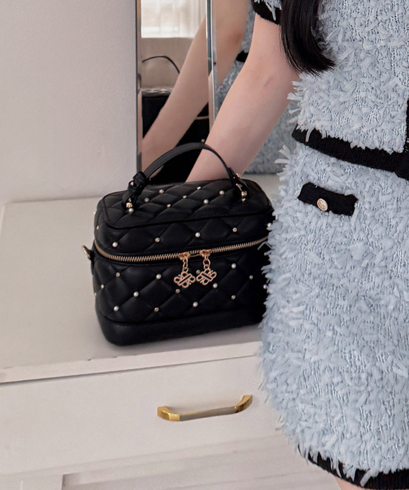 パールビジューヴァニティーBAG 詳細画像 ブラック 3