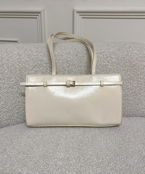 フェイクレザーハンドルBAG 詳細画像