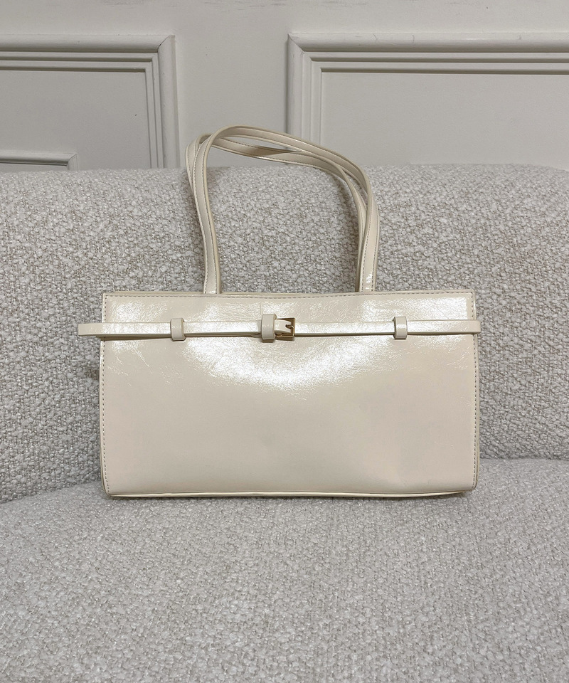 フェイクレザーハンドルBAG 詳細画像 オフホワイト 1