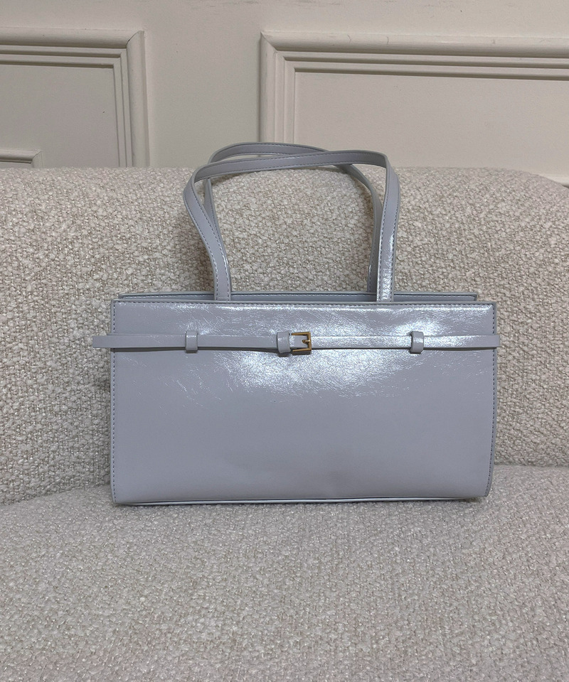 フェイクレザーハンドルBAG 詳細画像 ブルー 1