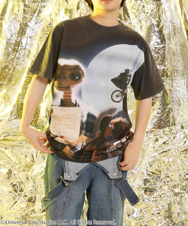 【ET】ヴィンテージ加工Tシャツ 詳細画像 ブラック 2