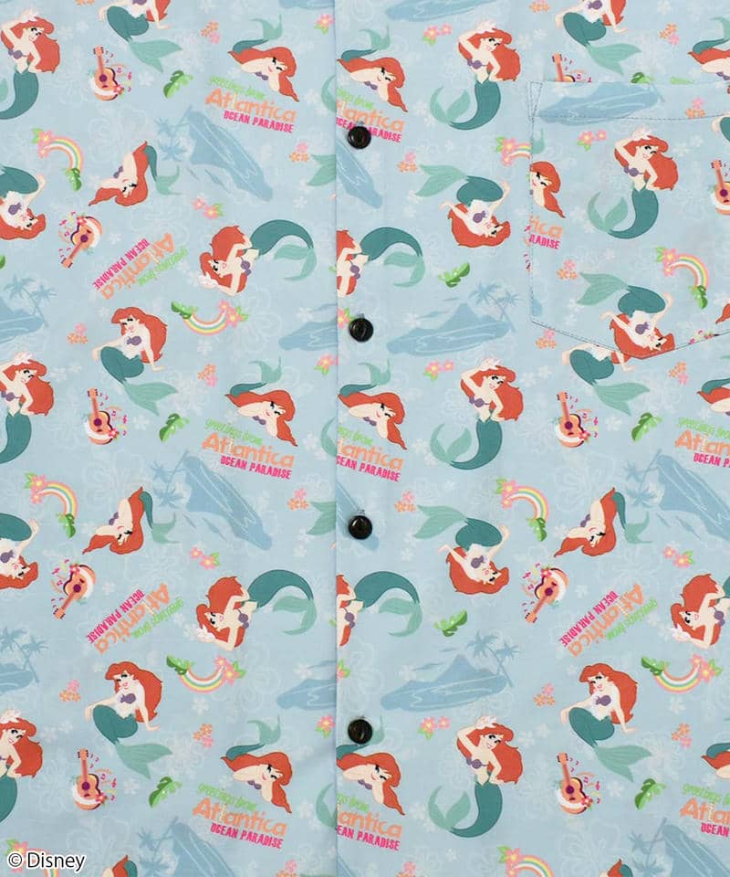 【Disney】リトルマーメイド/半袖シャツ 詳細画像 ブルー 2