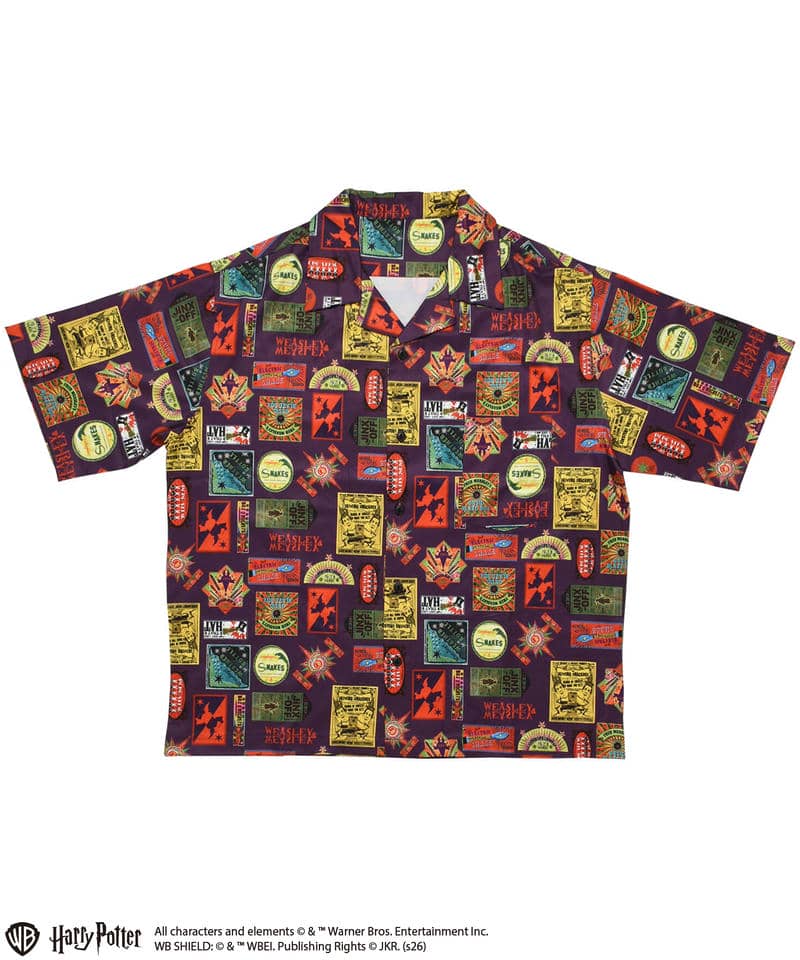 【HarryPotter】アイコン/アロハシャツ 詳細画像 パープル 1