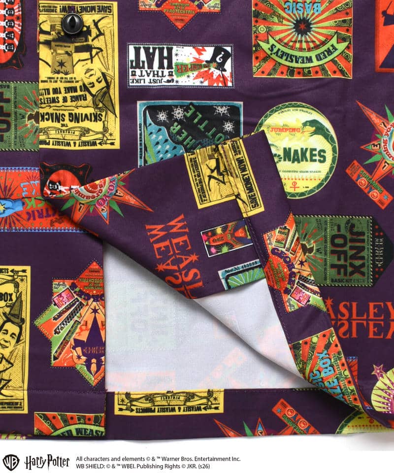 【HarryPotter】アイコン/アロハシャツ 詳細画像 パープル 3