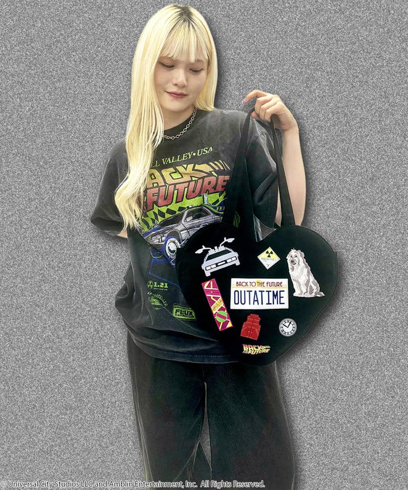 【BACK TO THE FUTURE】 アイコン/ハート型バッグ 詳細画像 ブラック 2