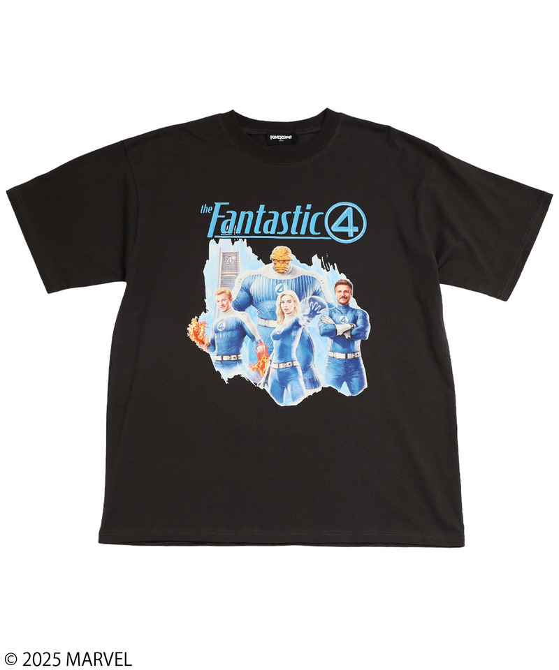 【MARVEL】FANTASTIC4/Tシャツ(PONEYCOMB TOKYO) 詳細画像 ブラック 1