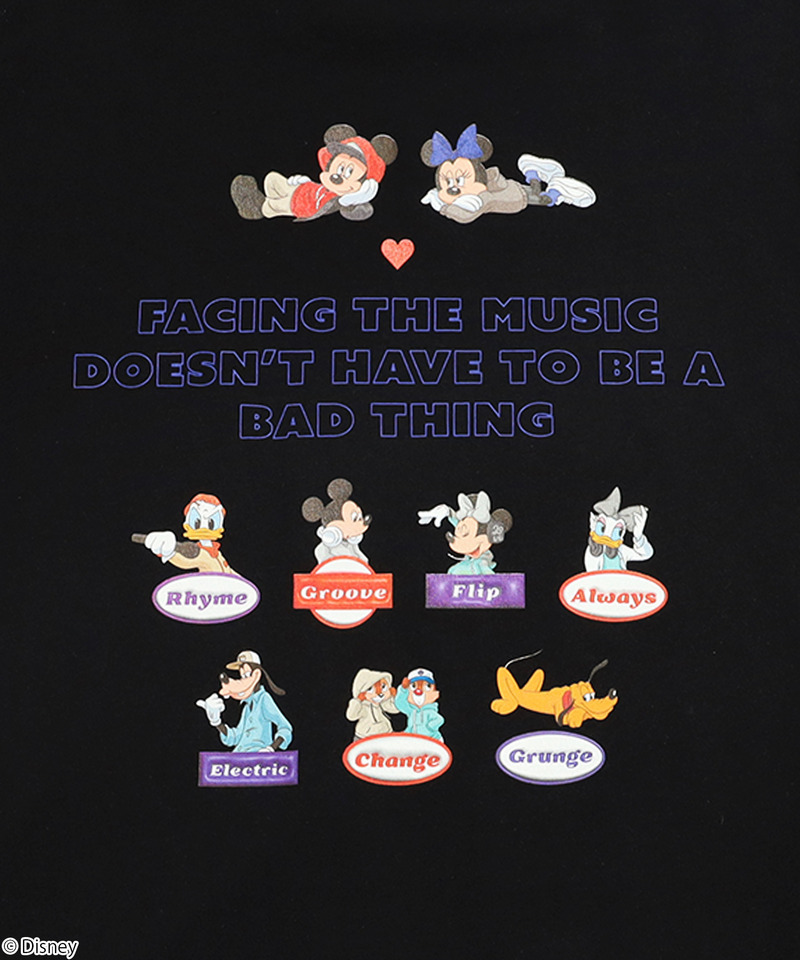 【Disney】ミッキー＆フレンズ/Tシャツ(PONEYCOMB TOKYO) 詳細画像 ブラック 2