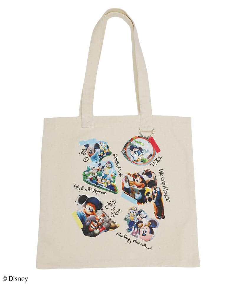 【Disney】インスタART スクラップ/トートバッグ 詳細画像 オフホワイト 1