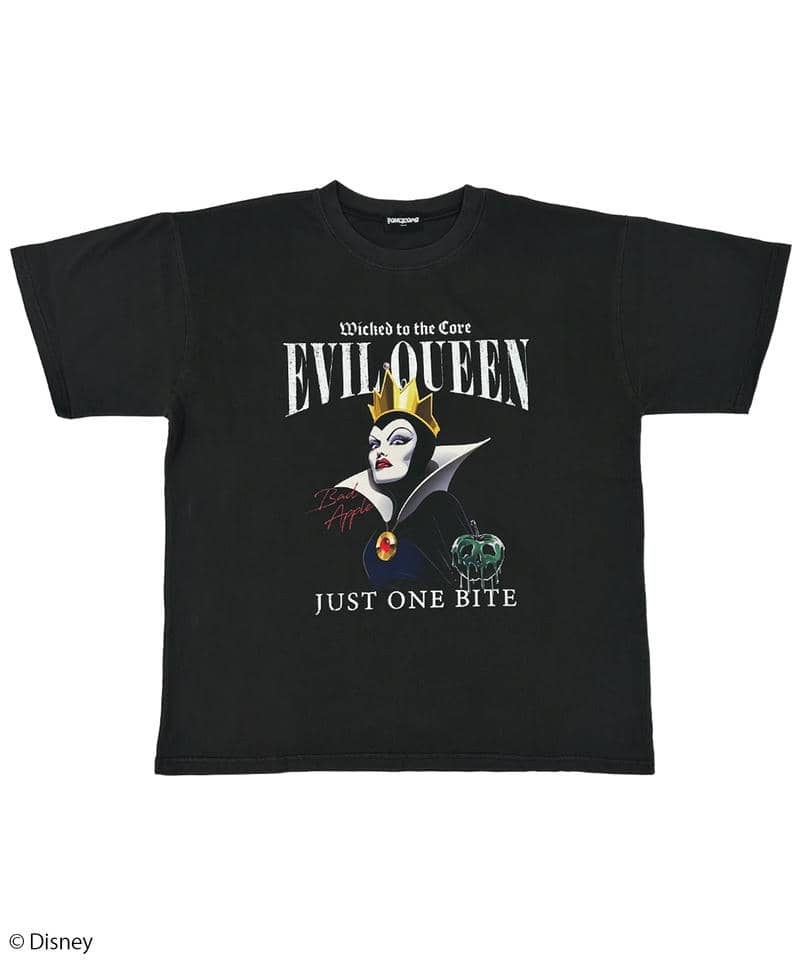 【Disney】EVIL QUEEN/Tシャツ(PONEYCOMB TOKYO) 詳細画像 ブラック 1