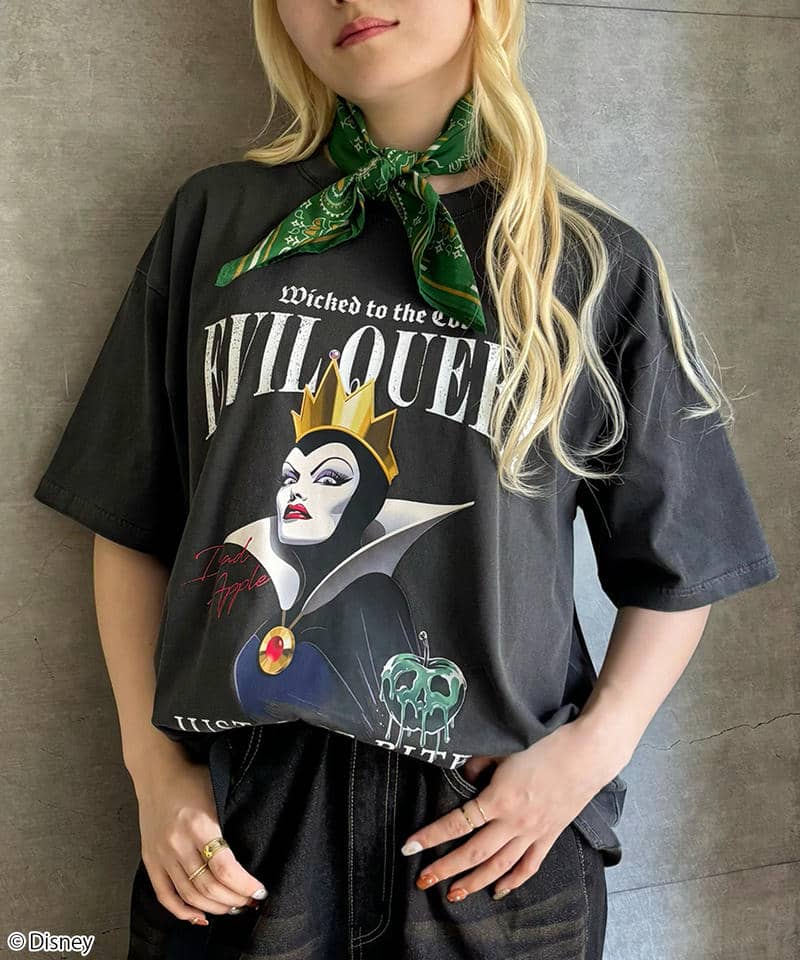 【Disney】EVIL QUEEN/Tシャツ(PONEYCOMB TOKYO) 詳細画像 ブラック 3