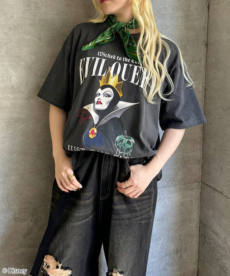 【Disney】EVIL QUEEN/Tシャツ(PONEYCOMB TOKYO) 詳細画像 ブラック 4