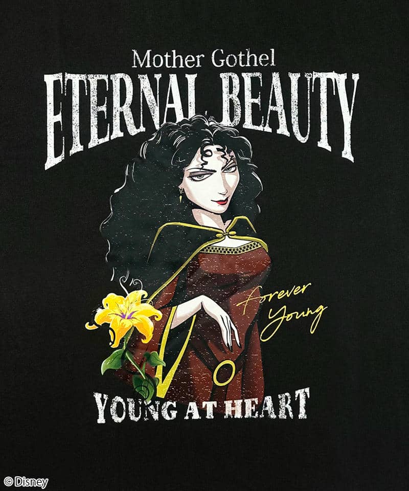 【Disney】Mother Gothel/Tシャツ(PONEYCOMB TOKYO) 詳細画像 ブラック 2
