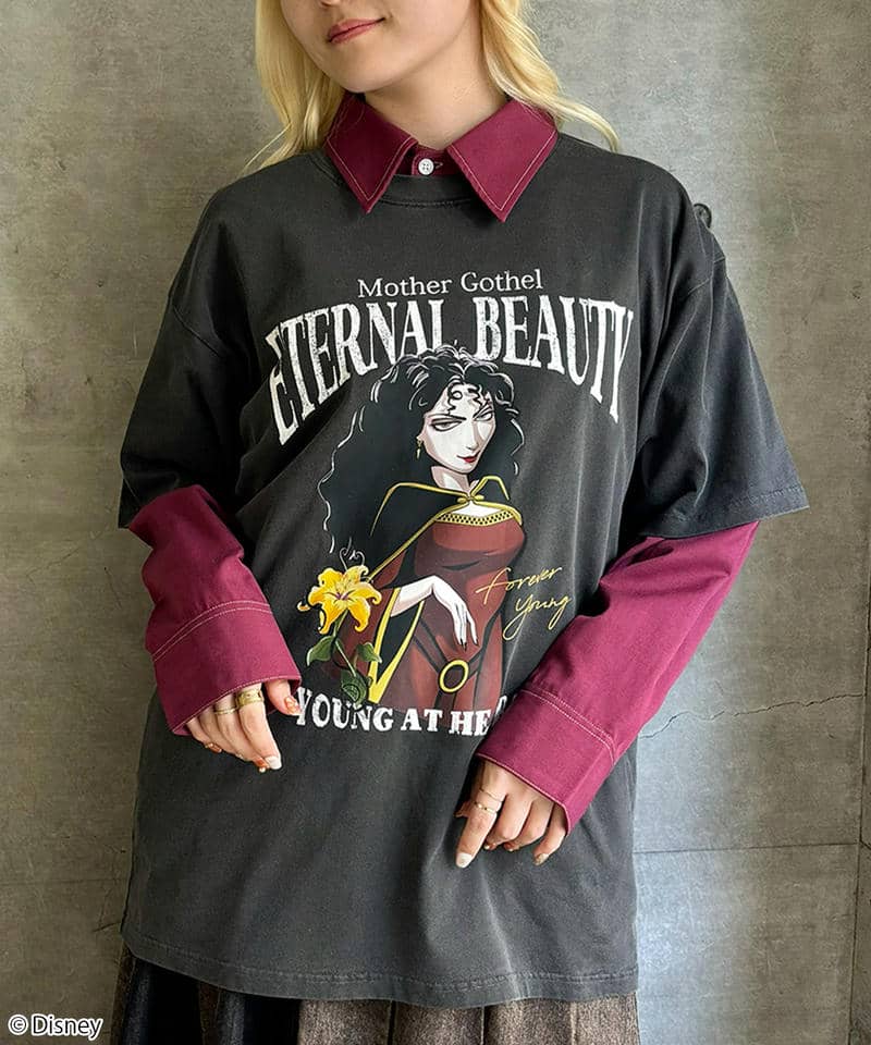 【Disney】Mother Gothel/Tシャツ(PONEYCOMB TOKYO) 詳細画像 ブラック 3
