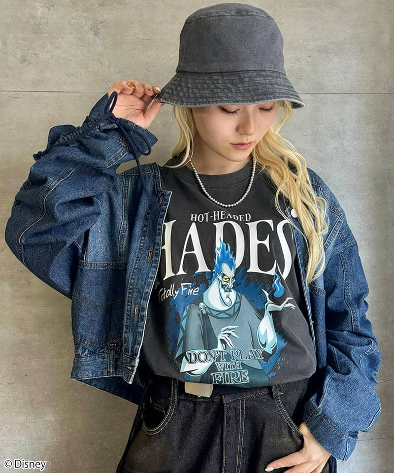 【Disney】HADES/Tシャツ(PONEYCOMB TOKYO) 詳細画像 ブラック 3