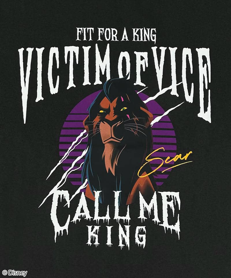 【Disney】SCAR/Tシャツ(PONEYCOMB TOKYO) 詳細画像 ブラック 2