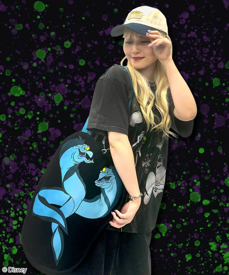 【Disney】ジェットサム&フロットサム/ダイカットトート 詳細画像 ブラック 2