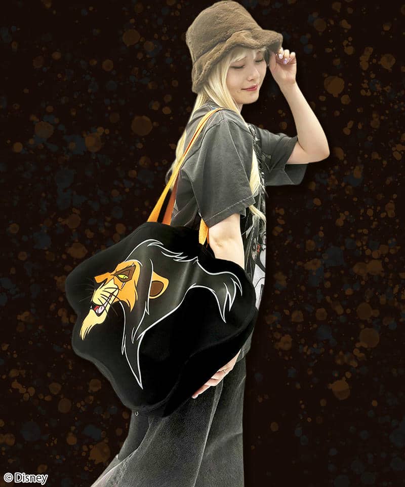 【Disney】スカー/ダイカットトート 詳細画像 ブラック 2