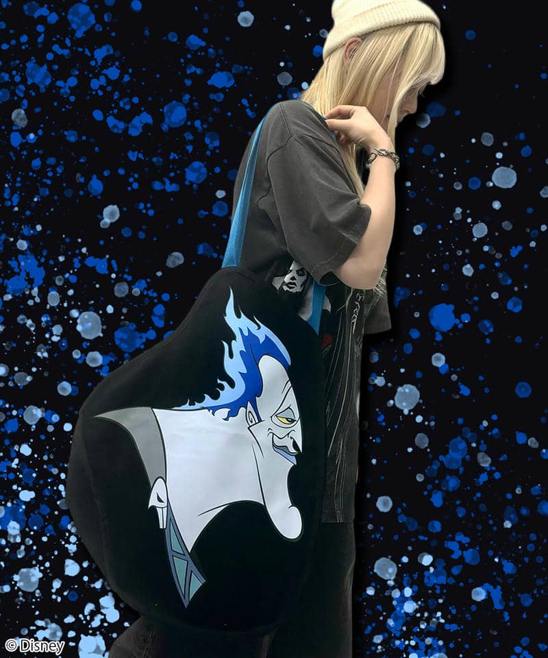 【Disney】ハデス/ダイカットトートバッグ(PONEYCOMB TOKYO) 詳細画像 ブラック 2