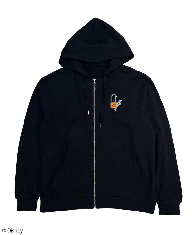 【Disney】ミッキー＆チップ＆デール/ジップパーカー 詳細画像 ブラック 2