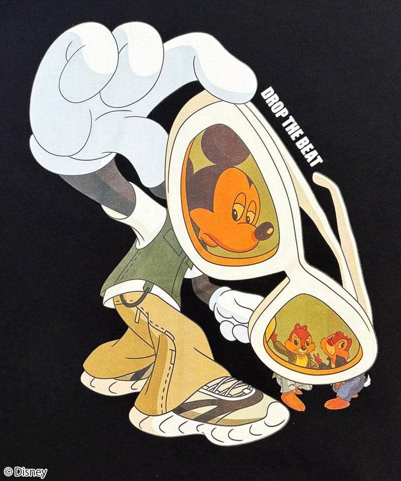 【Disney】ミッキー＆チップ＆デール/ジップパーカー 詳細画像 ブラック 3