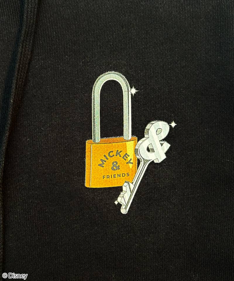 【Disney】ミッキー＆チップ＆デール/ジップパーカー 詳細画像 ブラック 4