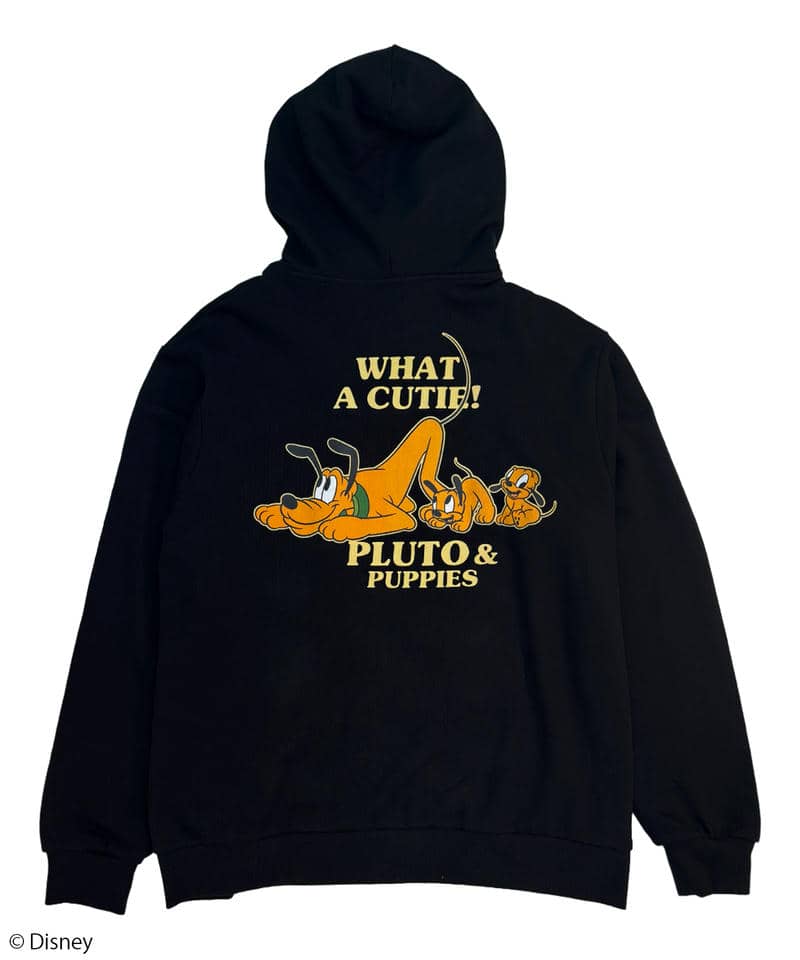 【Disney】プルート＆パピーズ/ジップパーカー 詳細画像 ブラック 1