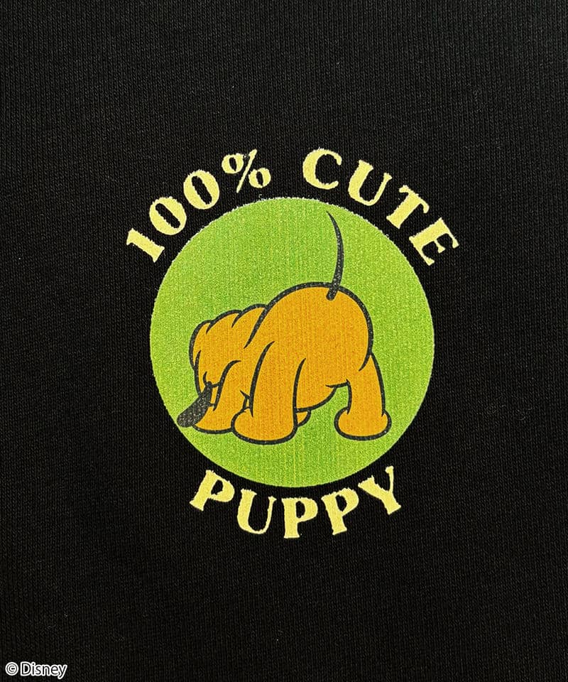 【Disney】プルート＆パピーズ/ジップパーカー 詳細画像 ブラック 4