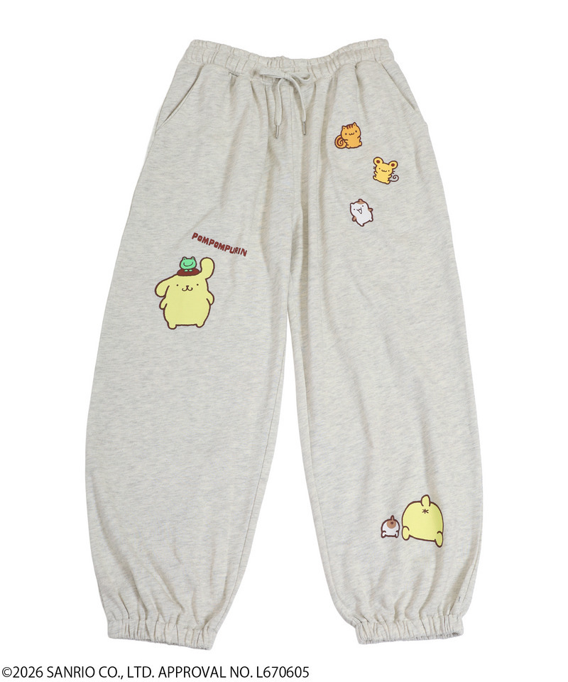 【Sanrio characters】ポムポムプリン/スウェットパンツ(PONEYCOMB TOKYO) 詳細画像 オフホワイト 1