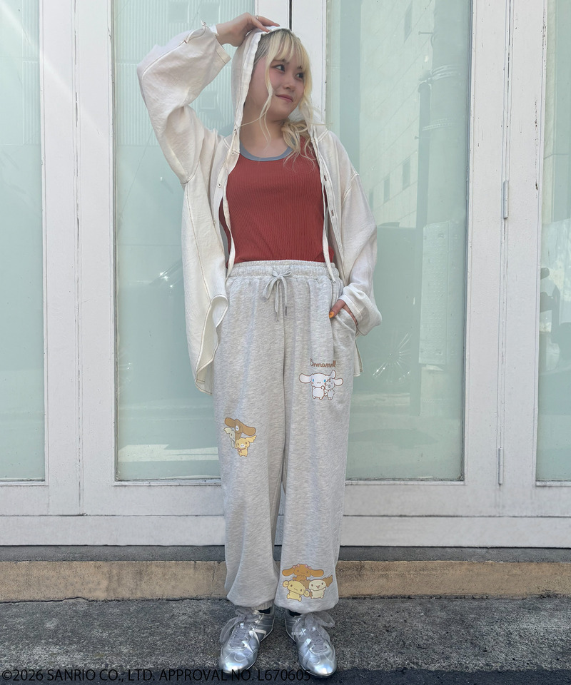 【Sanrio characters】シナモロール/スウェットパンツ(PONEYCOMB TOKYO) 詳細画像 オフホワイト 5