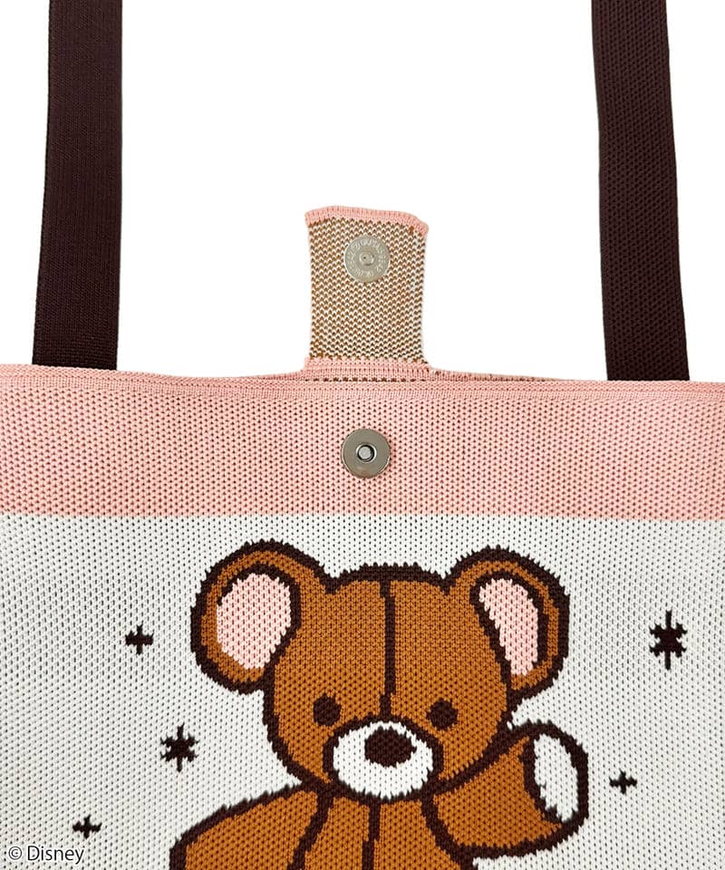 【Disney】ピーターパン/マイケルのくま/ニットバッグ 詳細画像 オフホワイト 4