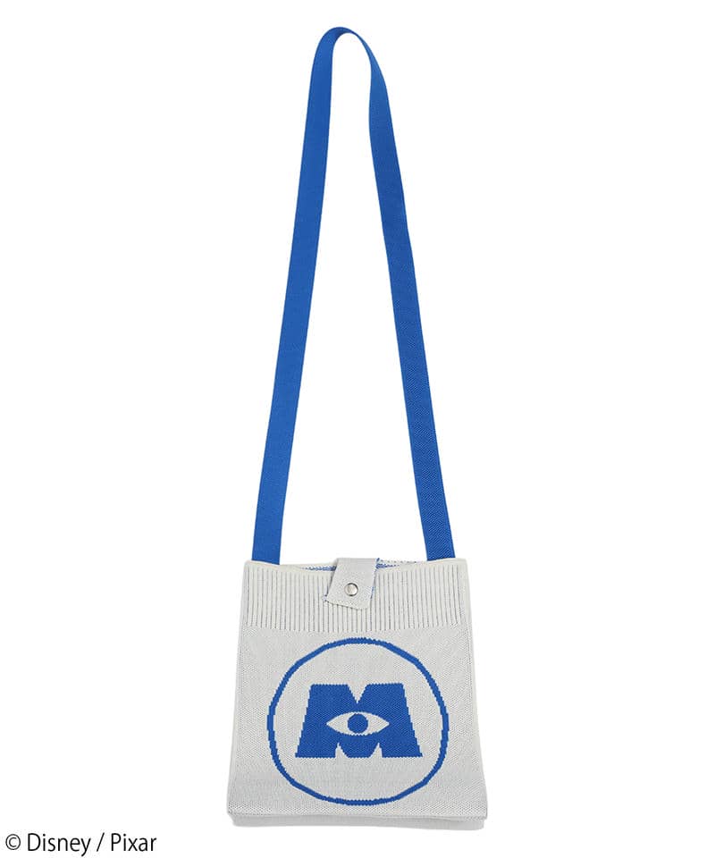 【Disney/PIXAR】モンスターズインクロゴ/ニットバッグ 詳細画像 オフホワイト 2