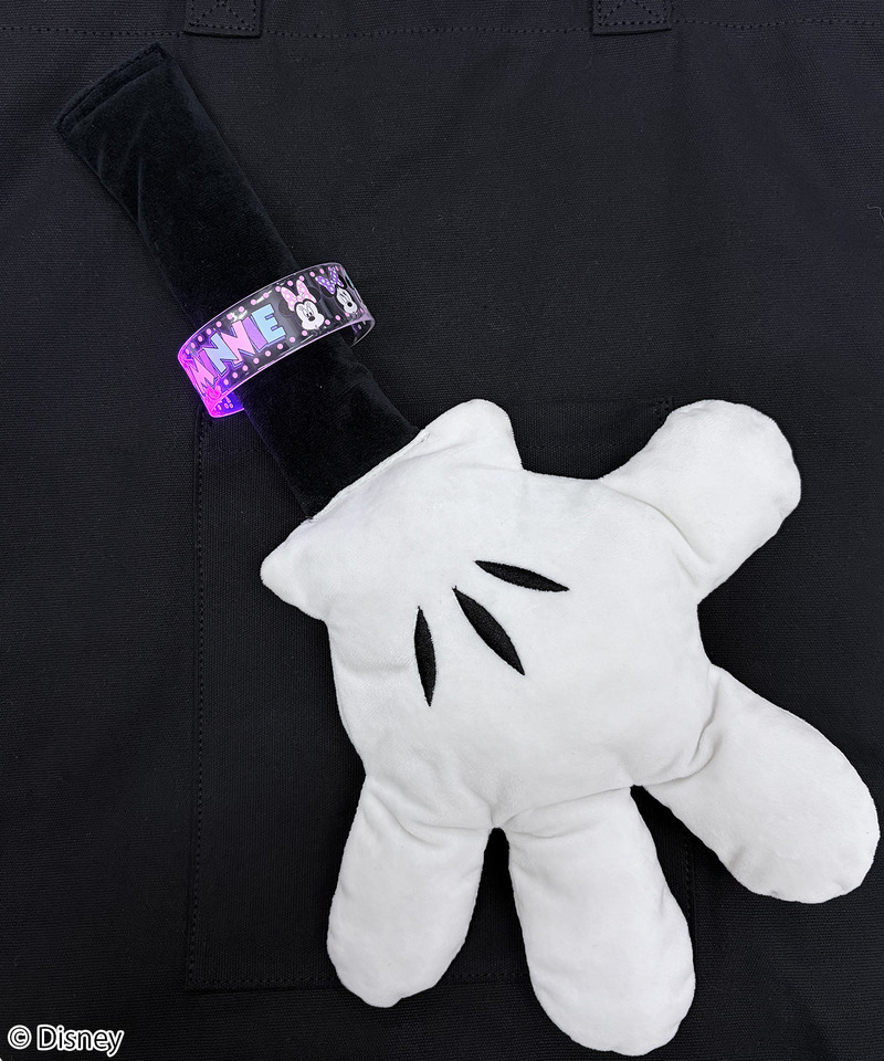 【Disney】ミッキー/ハンドシェイプ/トートバッグ(PONEYCOMB TOKYO) 詳細画像 ブラック 4