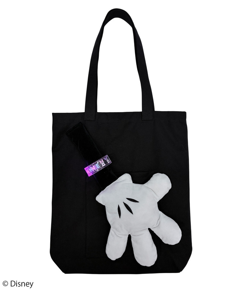 【Disney】ミッキー/ハンドシェイプ/トートバッグ(PONEYCOMB TOKYO) 詳細画像 ブラック 6